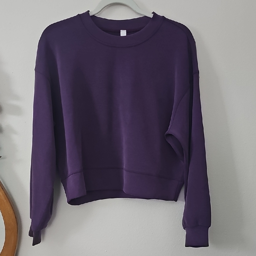 Softstreme Perfectly Oversized Cropped Crew - Dramatic Magenta